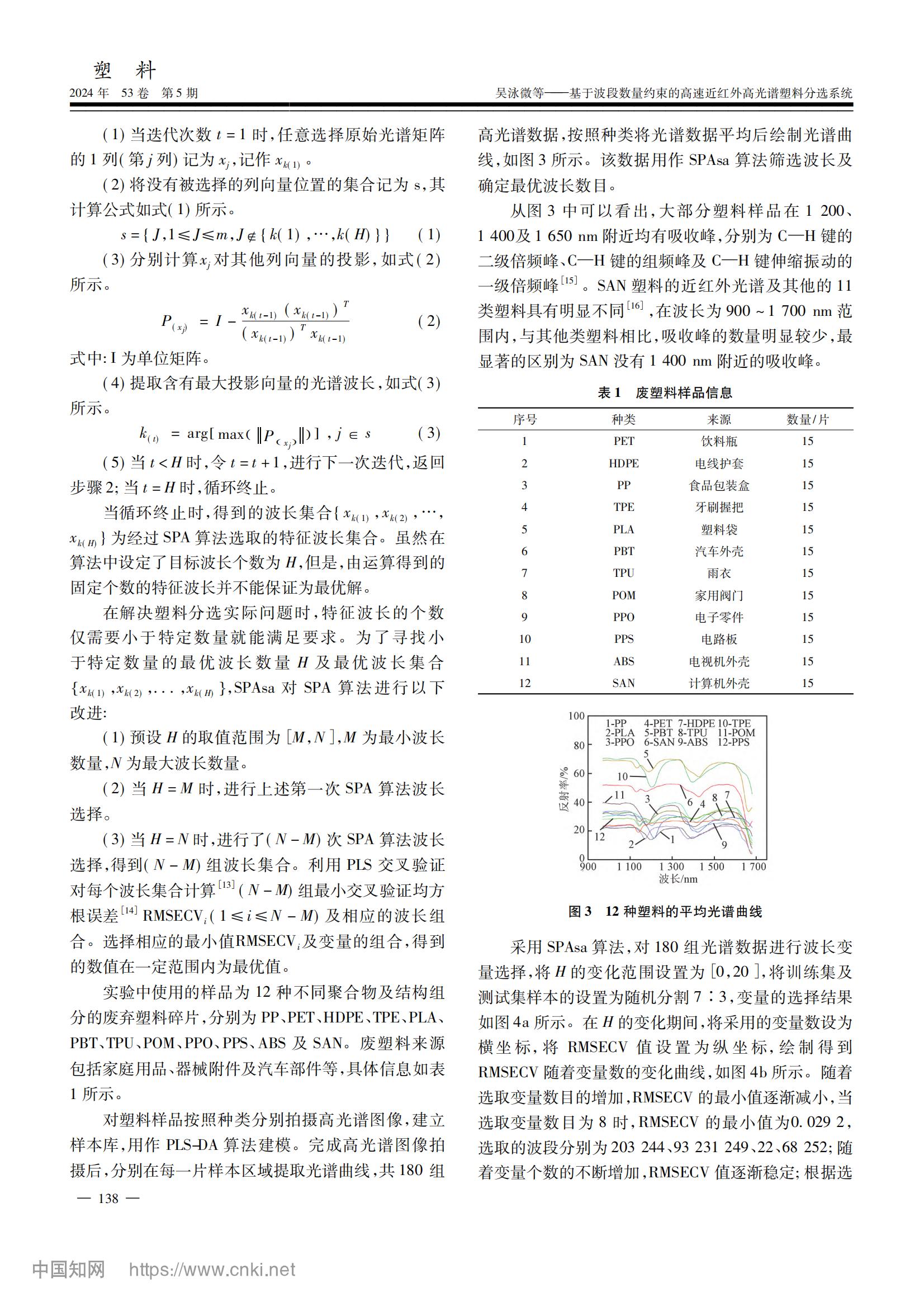 基于波段數(shù)量約束的高速近紅外高光譜塑料分選系統(tǒng)_吳泳微_02.jpg